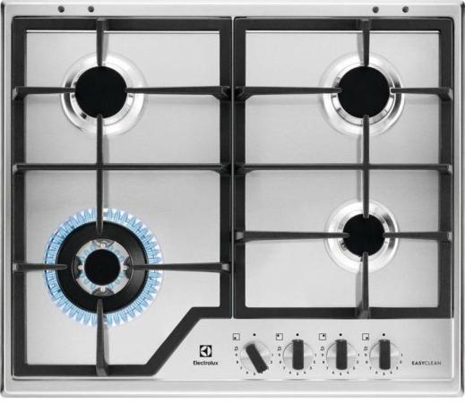 Варочная панель газовая Electrolux KGS64362XX серебристый