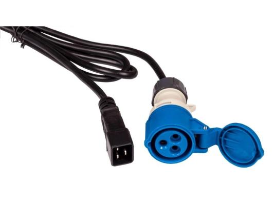 Шнур питания C20-I309 Female, 3х2.5, 220В, 16А, черный, 2.5 метра