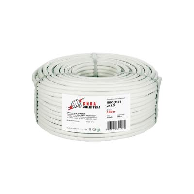 ВЭКЗ Провод ПВСмб 2x1,5 100м 14272