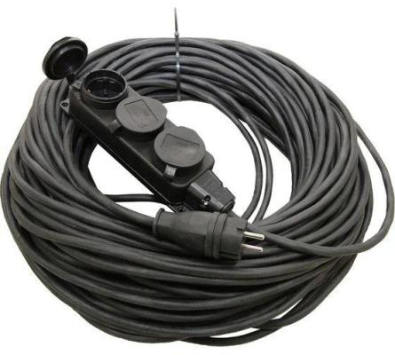 TDM Удлинитель-шнур силовой каучук УШз16-103 IP44 3 гнезда с/з, 10м КГ 3х1,5 SQ1302-0346