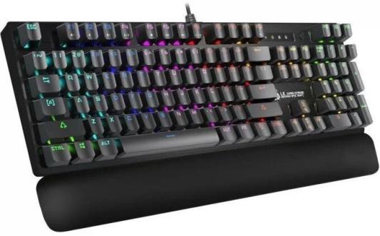Клавиатура A4Tech Bloody B825R механическая черный USB for gamer LED (подставка для запястий) (B825R (RED SWITCHES))