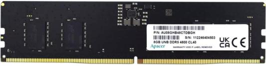 Оперативная память для компьютера Apacer AU08GHB48CTDBGH DIMM 8Gb DDR5 4800 MHz AU08GHB48CTDBGH