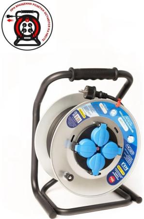 энаргит Удлинитель на мет. катушке, МК-3 premium: КГ 3x2,5 (30 метров, ip 44, с термодатчиком, усиленная рама, стопор против вращения) МК3-325-30К-Т-PR