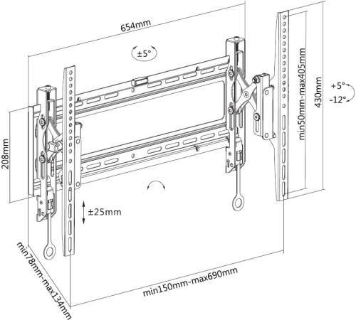 Digis DSM-P6542T {37"-70" 37"-70" 200x200, 400x200, 300x300, 400x400, 600x400 }