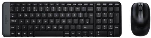 Комплект кл-ра+мышь беспров. Logitech MK220 black (с кириллицей, USB, 104 клавиши) (920-003236)