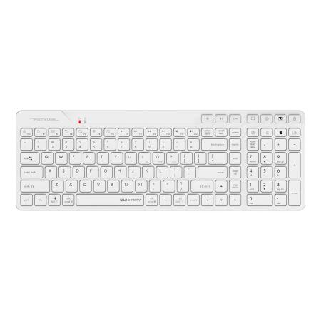 Клавиатура A4Tech Fstyler FBK27C AS белый USB беспроводная BT/Radio slim Multimedia (FBK27C AS)