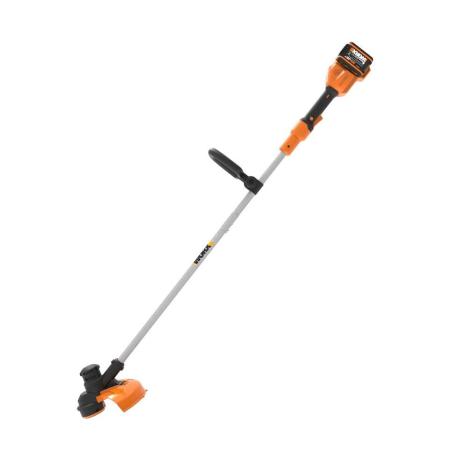 WORX Триммер аккумуляторный 40В, 33см, 2Ач х2, двойное ЗУ, коробка WG183E