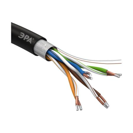 ЭРА Кабель витая пара F/UTP 4x2x24AWG Cat5e CCA PE OUTDOOR 305м SIMPLEБ0044441