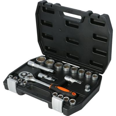 FASTER TOOLS Головки торцевые 22шт. 1/2" CR-V 8827