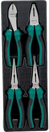 HONITON Набор: пассатижи и бокорезы в ложементе, 4 предмета, IK-PL0040