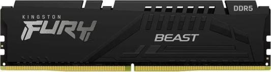 Оперативная память для компьютера Kingston Fury Beast DIMM 16Gb DDR5 6400 MHz KF564C32BBE-16