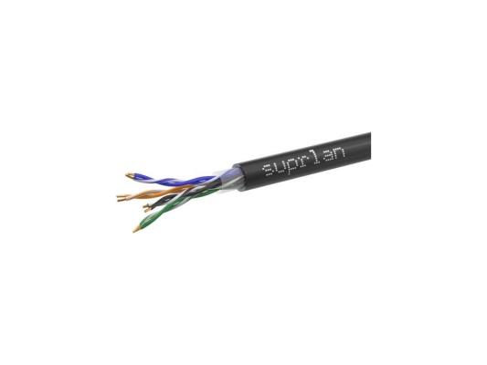 Кабель информационный Suprlan Premium 01-0311-2 кат.5E U/UTP 4X2X0.51AWG PE внешний 305м черный