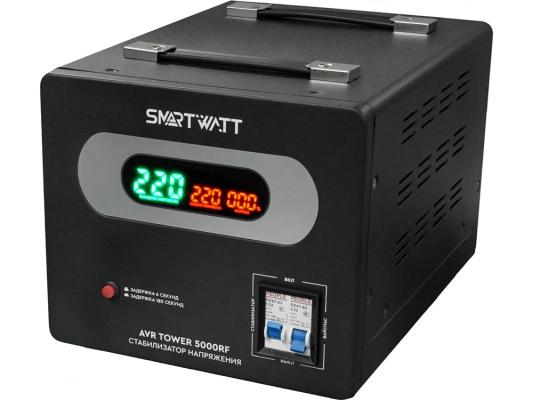 Напольный стабилизатор напряжения SMARTWATT AVR TOWER 5000RF (140W - 260W, 5000VA, 5 кВт, 50-60 Гц, LED-дисплей, релейны