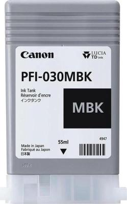Картридж струйный Canon PFI-030MBK 3488C001АА черный матовый