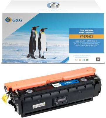 Картридж G&G, аналог HP CF360X/508X черный 12.5k с чипом