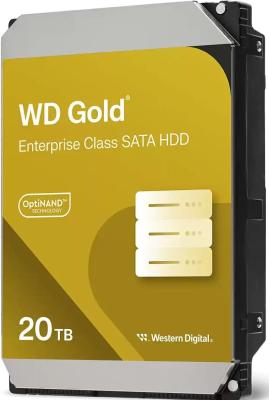 Жесткий диск Western Digital 3.5&quot; 20TB WD202KRYZ Gold SATA3, Cache 291MB, 7200 rpm