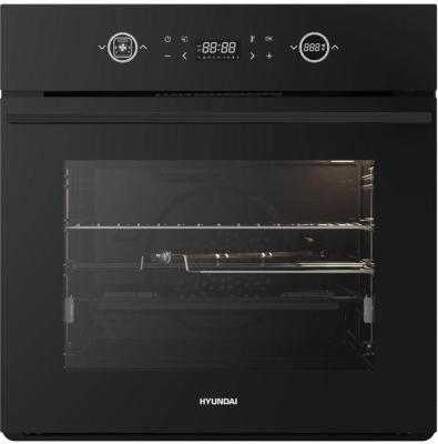 Духовой шкаф Электрический Hyundai HEO 6752 BG черное стекло