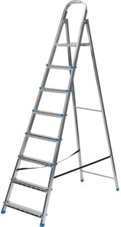 Стремянка, 8 ступеней, стальная, оцинкованная// Сибртех