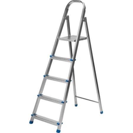 Стремянка, 5 ступеней, стальная, оцинкованная// Сибртех