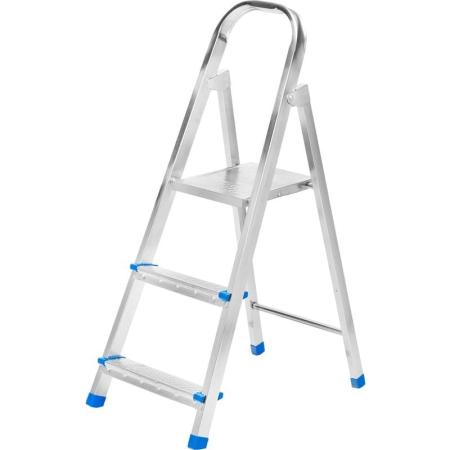 Стремянка, 3 ступени, стальная, оцинкованная// Сибртех