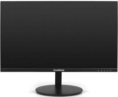 Монитор безрамочный с аудио 21.5" ExeGate SmartView EP2207A (IPS LED Grade A+, FHD, 1920x1080@75Гц, 16:9, 250cd/m2, 1000:1, 178°/178°, 5ms, Speakers, D-Sub, HDMI, DisplayPort, Audio-out, FreeSync, Flicker-free, Low Blue Light, кабель HDMI 1.5м, VESA, регулировка наклона экрана, черный)