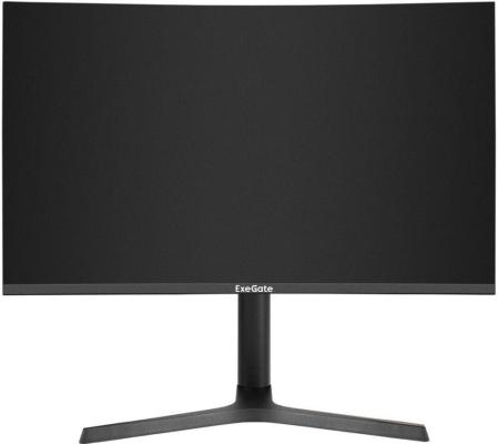 Монитор изогнутый игровой 165 Гц 27" ExeGate Combat EV2707C (VA Curved R1500 LED Grade A+, 1920x1080@165Гц, 250cd/m2, 3000:1, 178°/178°, 1ms, Speakers, HDMI2.0, DisplayPort, USB, аудио-выход, Flicker-free, FreeSync, Low Blue Light, кабель DP 1.5м, VESA, регулировка высоты, наклона, поворота черный)