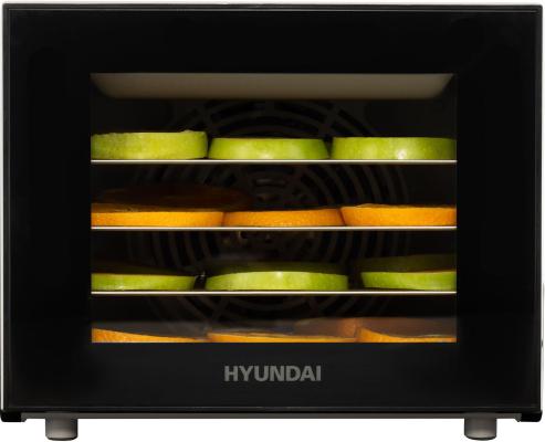 Сушка для фруктов и овощей Hyundai HYFD-1204 8под. 400Вт черный