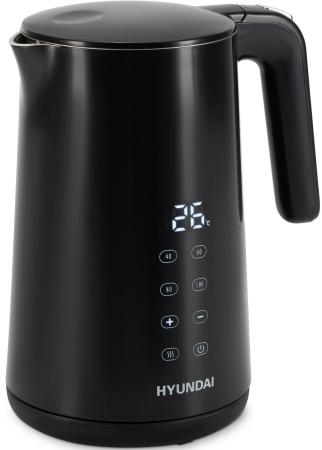 Чайник электрический Hyundai HYK-S4017 1.7л. 2200Вт черный корпус: металл
