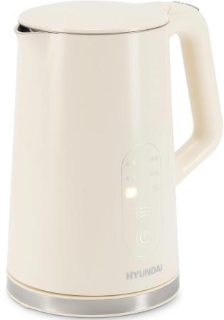 Чайник электрический Hyundai HYK-S3605 1.7л. 2200Вт кремовый корпус: металл