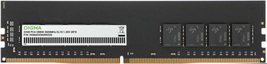 Оперативная память для компьютера Digma DGMAD43600032D DIMM 32Gb DDR4 3600 MHz DGMAD43600032D