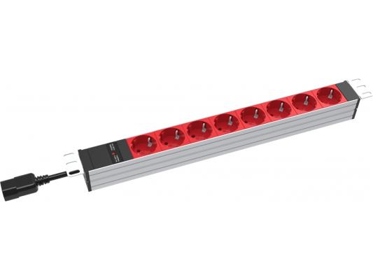 Блок распределения питания RakTek RTSA1608S14 гор.размещ. 8xSchuko C14 2м