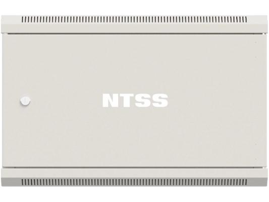 Шкаф коммутационный NTSS Премиум (NTSS-W6U6060FD) настенный 6U 570x600мм пер.дв.металл 60кг серый 500мм 18.8кг 220град. 370мм IP20 сталь