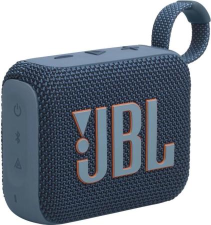 Колонка портативная JBL GO 4 Blue [4.2 Вт, Bluetooth 5.3, Время работы - 7 ч.]