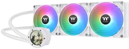 Система водяного охлаждения Thermaltake TH420 V2 Ultra Snow Edition ARGB Soc-AM5/AM4/1151/1200/1700 белый 4-pin 34.7dB Al+Cu LCD Ret (CL-W407-PL14SW-A)
