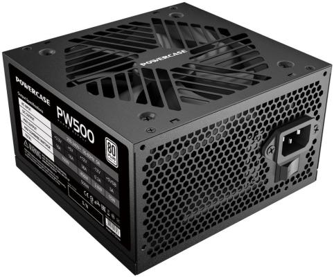 Powercase PW500 (80 Plus, ATX 2.31, 500W, APFC, DC-DC, 120mm Fan) / PS-500W-DC