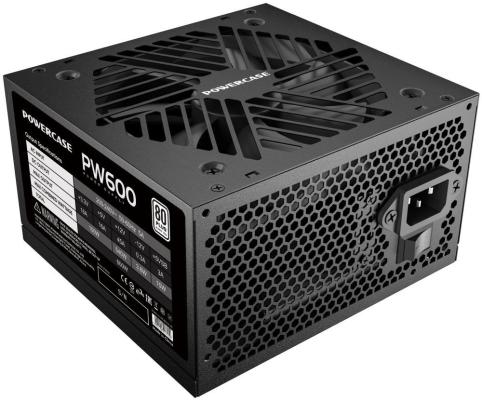 Powercase PW600 (80 Plus, ATX 2.31, 600W, APFC, DC-DC, 120mm Fan) / PS-600W-DC
