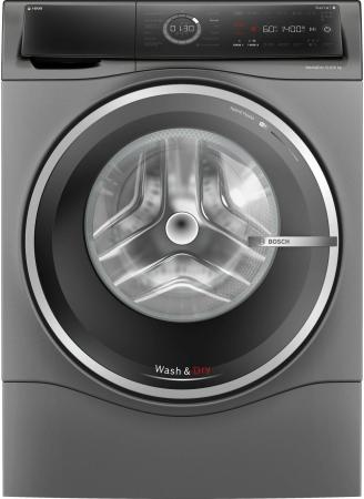 Стиральная машина Bosch Serie 8 WNC254ARSN пан.англ. класс: D загр.фронтальная макс.:10.5кг (с сушкой) серый