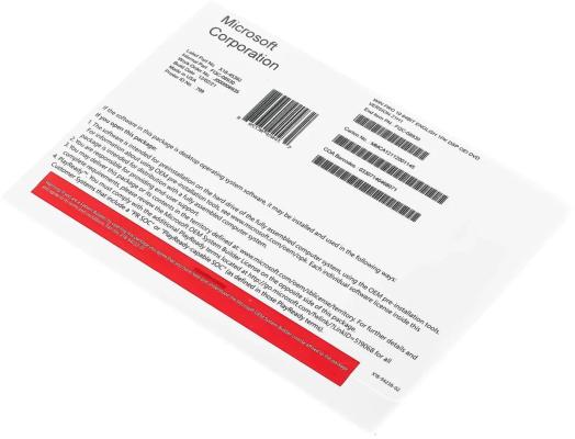 Операционная система Microsoft Windows 10 Pro, 64 bit, OEM [fqc-08930]