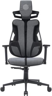 Кресло Cactus CS-CHR-DUO-GYBK серый/черный с подголов. крестов. сталь