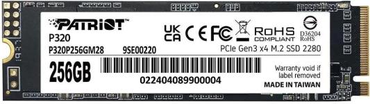 SSD накопитель Patriot P320P256GM28 256 Gb PCI-E 3.0 x4