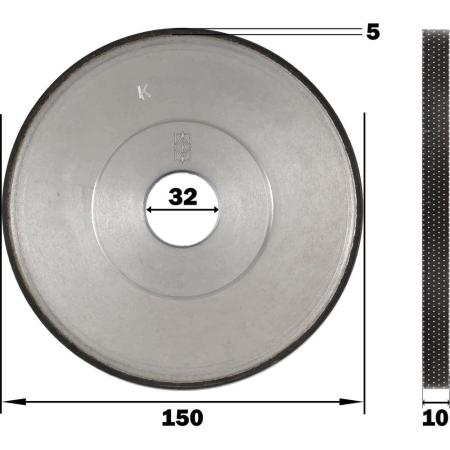 КристАл Лтд Круг алмазный шлифовальный 1А1 150x10x5х32 125/100 АС6 В2-01 100% 31916