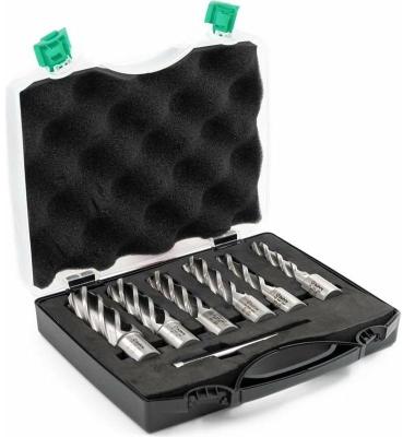 Bohre Набор сверл корончатых по металлу HSS 13,15,17,19,21,23 мм х50, Weldon 19, штифт 6,34х103 КБ003624