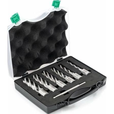 Bohre Набор сверл корончатых по металлу HSS 12,14,16,18,20,22 мм х50, Weldon 19, штифт 6,34х103 КБ003623