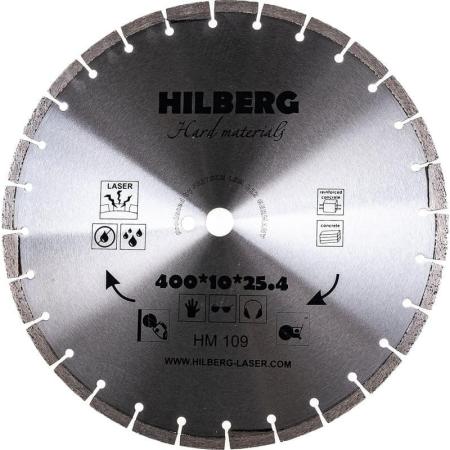 Hilberg Диск алмазный отрезной 400x25,4x12Hard Materials Лазер HM109