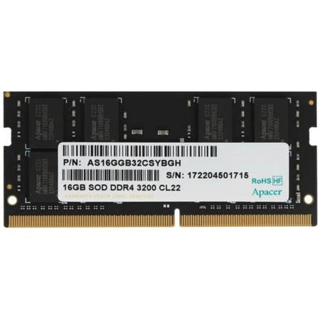 Модуль памяти Apacer 16GB DDR4 3200 SODIMM ES.16G21.GSH CL22, 1024x8