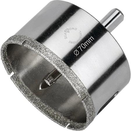 Diamond Industrial Коронка алмазная по керамограниту с центрирующим сверлом 70мм DIDCSC070