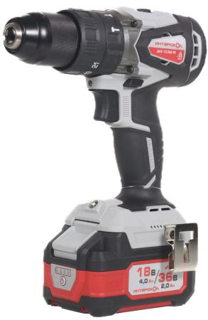 Дрель-шуруповерт Интерскол ДАУ-13/36В 90 аккум. патрон:быстрозажимной (кейс в комплекте) (860.2.2.70)