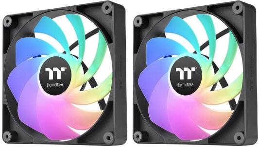 Вентилятор для корпуса Thermaltake CT140 Sync Reverse ARGB 140х140x25 черный 4-pin 32.8дБ (упак.:2шт) (CL-F174-PL14SW-A) Ret