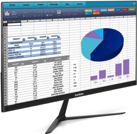 LCD ExeGate 24.5" EH1500A SmartView черный {IPS 1920x1080 75Hz 5ms 250cd 1000:1 178/178 D-Sub HDMI DisplayPort} [EX297308RUS]