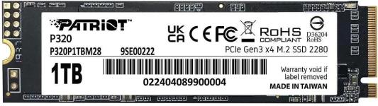 SSD накопитель Patriot P320 1 Tb PCI-E 3.0 x4